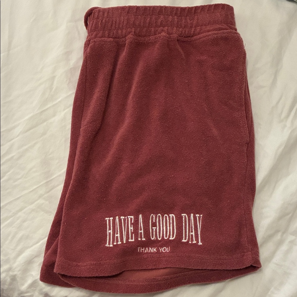 Brooklyn Cloth Pink Textured Shorts